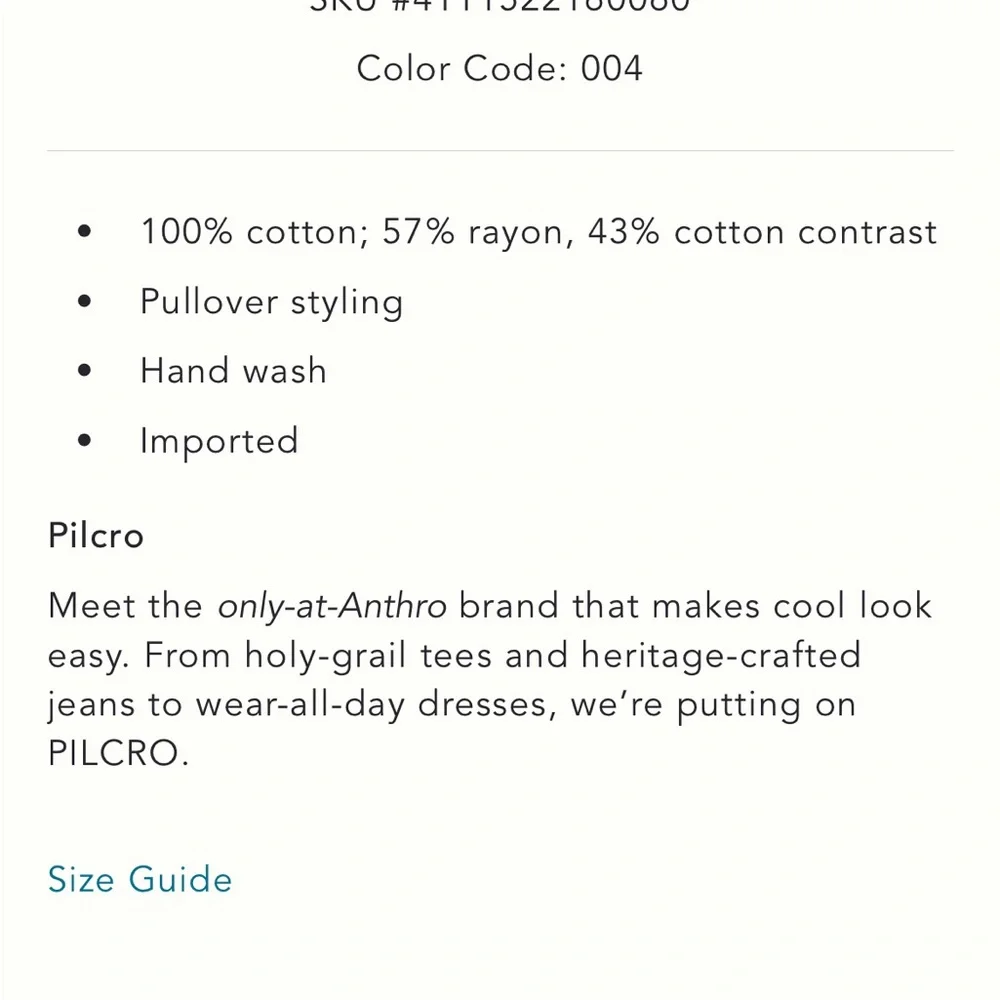 Pilcro Cropped Babydoll Top - Picture 5 of 8
